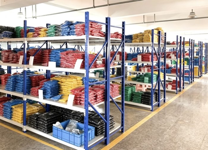 Electrical components and cable accessories in a warehouse
