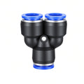 Pneumatic fitting PY - Black / Blue