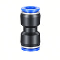 Pneumatic fitting PU - Black / Blue