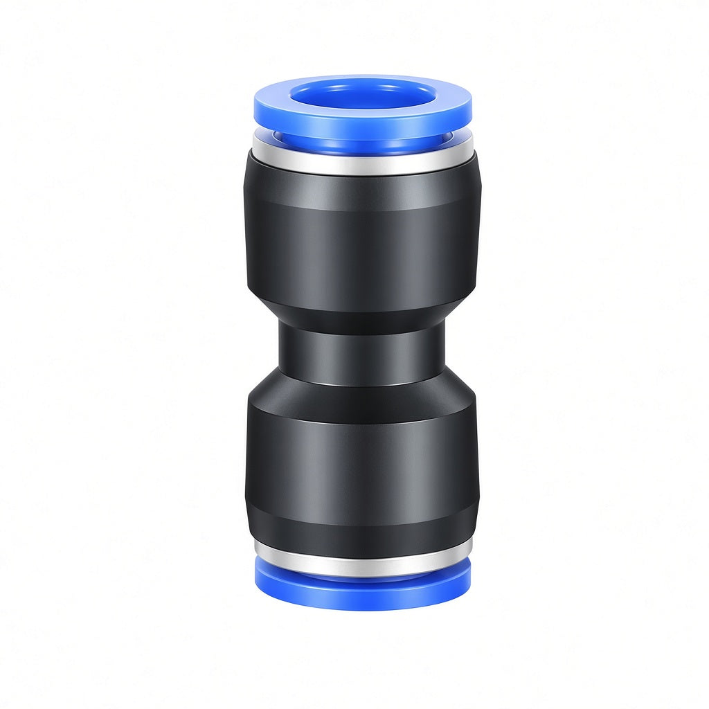 Pneumatic fitting PU - Black / Blue