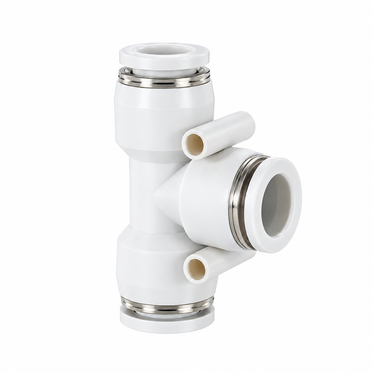 Pneumatic fitting PE - White